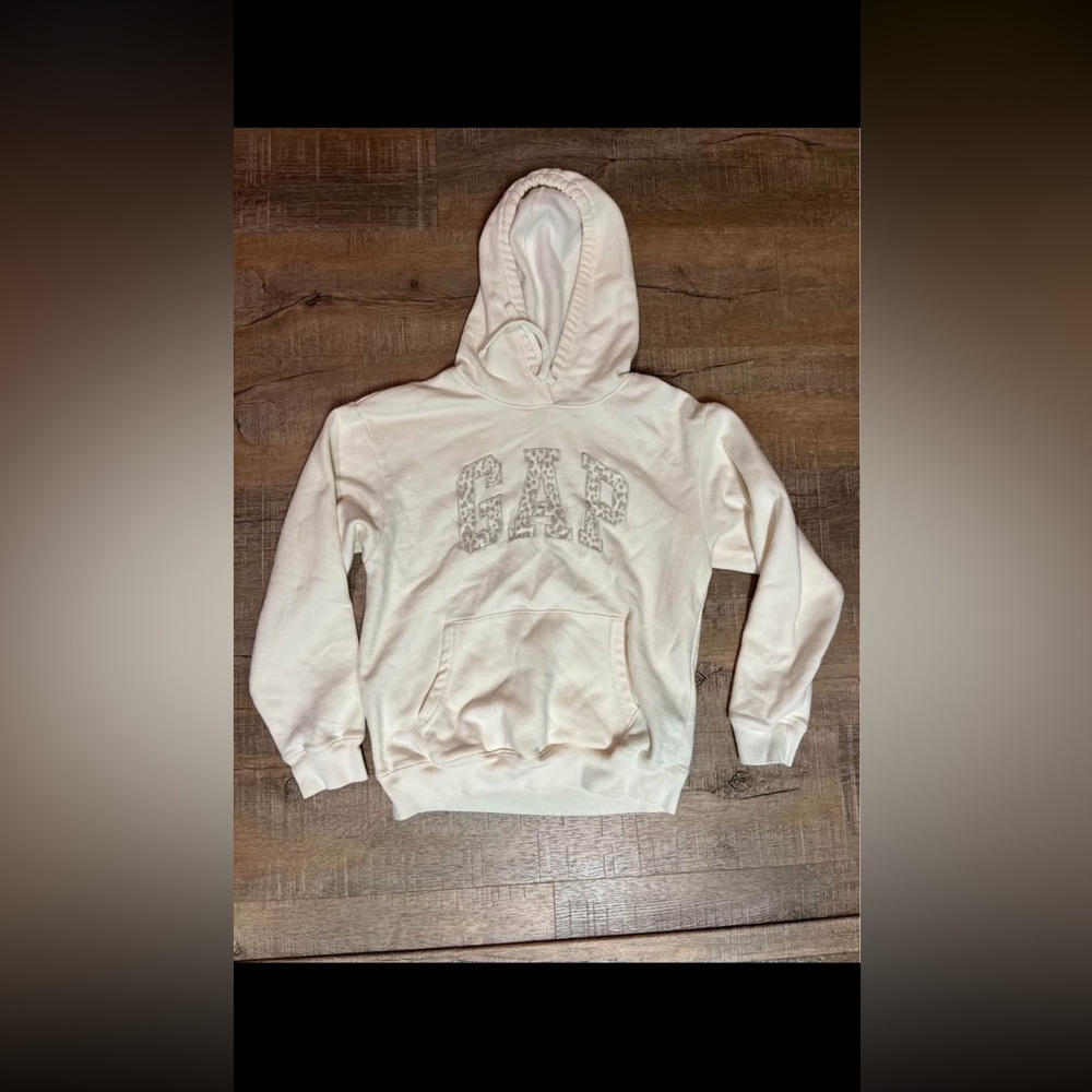 GAP Cream Hoodie with Logo